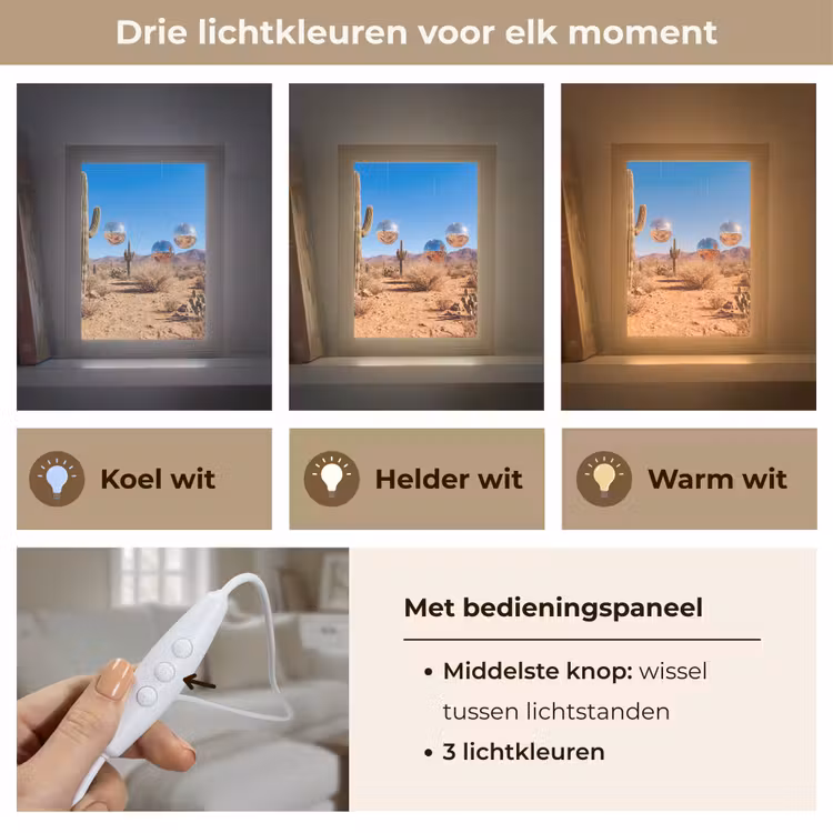 Tafellamp - Woestijn - Spiegelbal - Kunst — 6