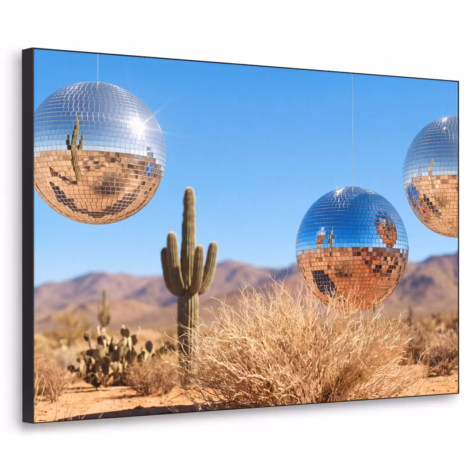 Art Frame - Woestijn - Spiegelbal - Kunst — 1