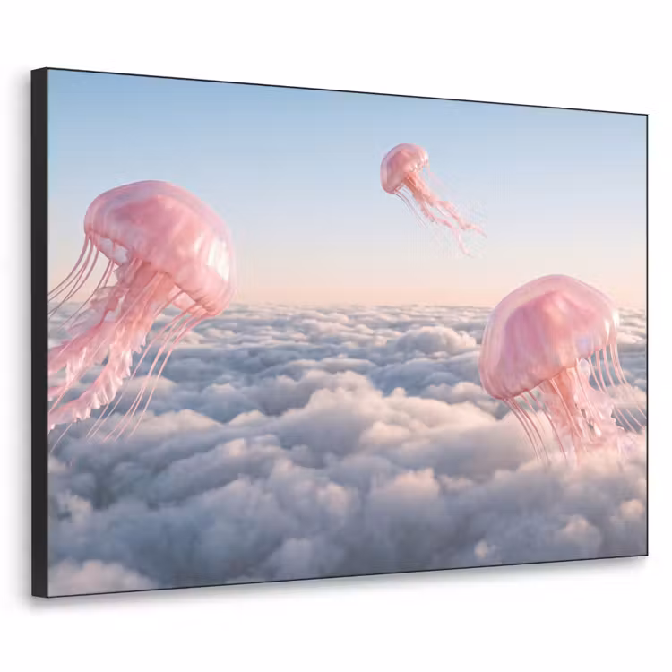 Art Frame - Roze dier - Wolken — 1