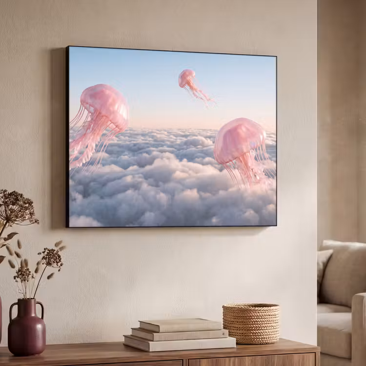 Art Frame - Roze dier - Wolken — 7