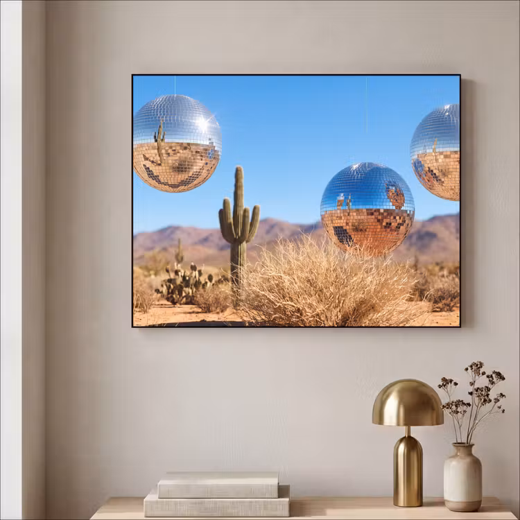 Art Frame - Woestijn - Spiegelbal - Kunst — 5