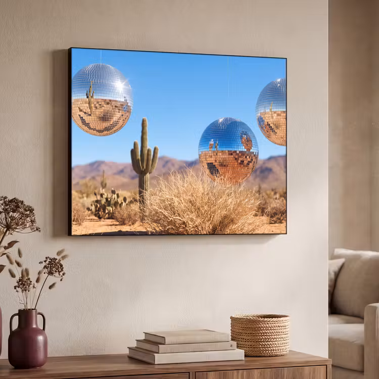 Art Frame - Woestijn - Spiegelbal - Kunst — 7