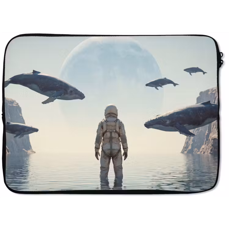 Laptophoes - Ruimtevaarder - Walvis - Fantasie — 1