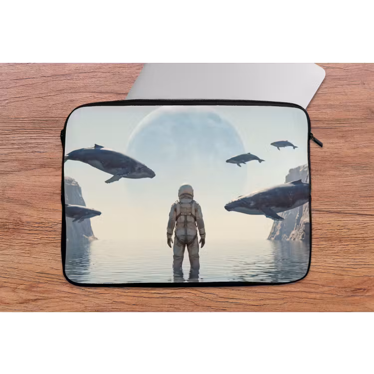 Laptophoes - Ruimtevaarder - Walvis - Fantasie — 2