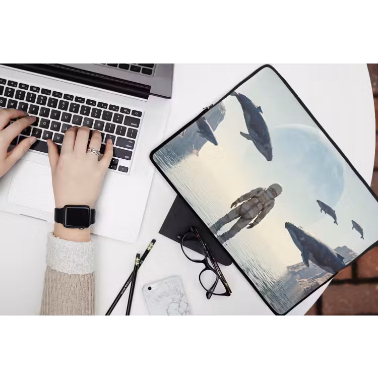 Laptophoes - Ruimtevaarder - Walvis - Fantasie — 3