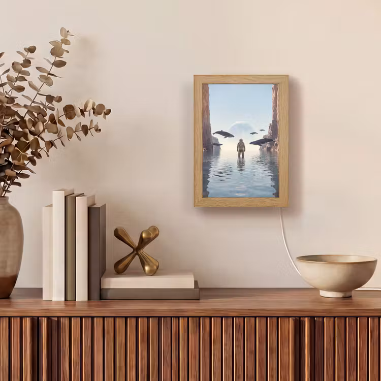 Tafellamp - Ruimtevaarder - Walvis - Fantasie — 4
