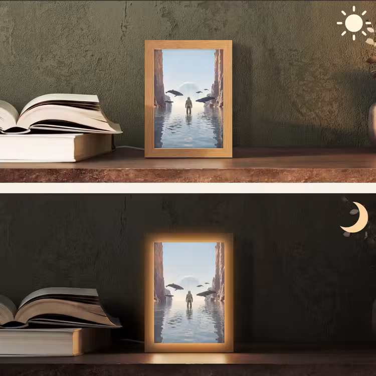 Tafellamp - Ruimtevaarder - Walvis - Fantasie — 5