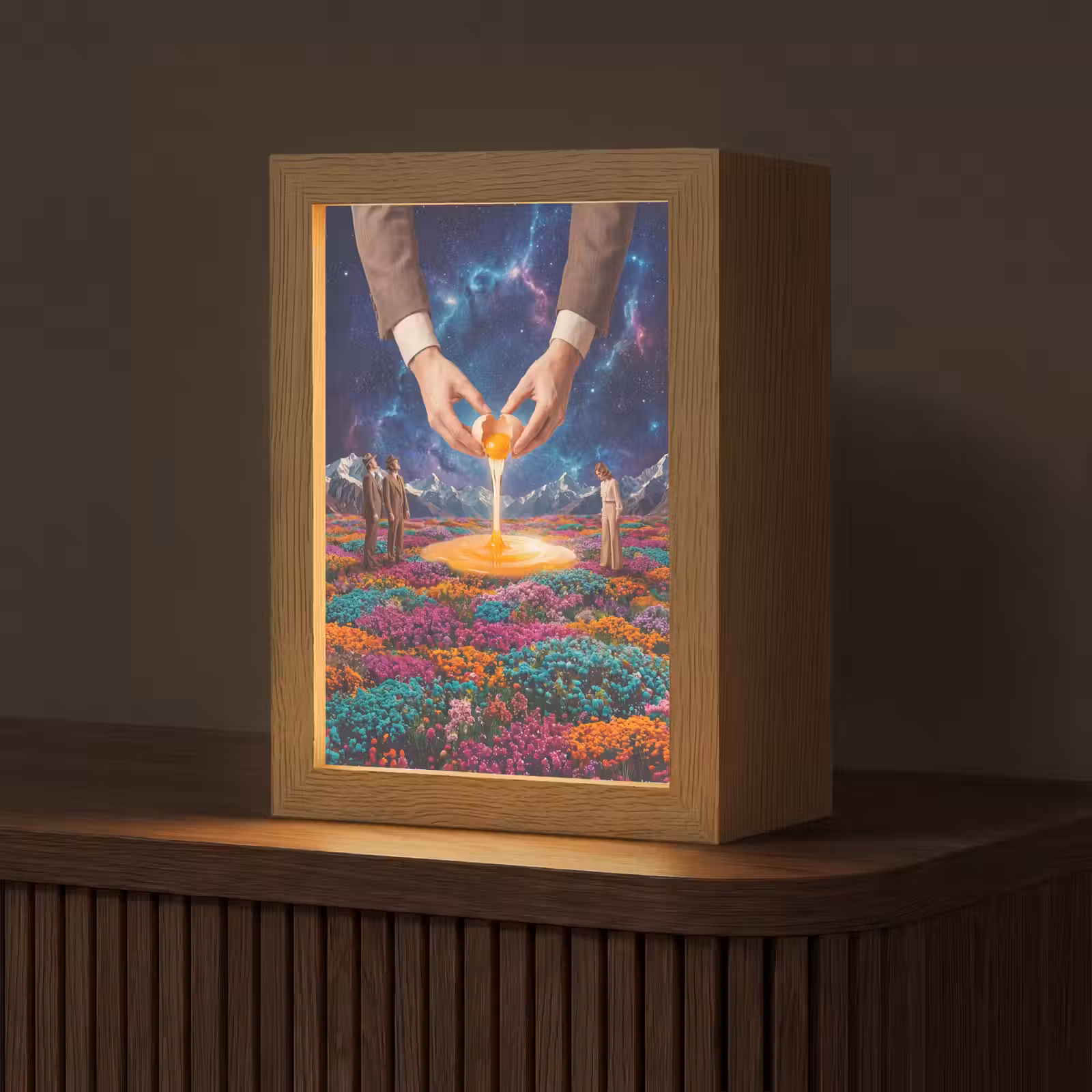 Tafellamp - Handen - Ei - Surrealisme — 1