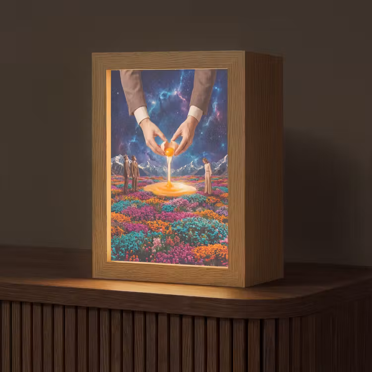 Tafellamp - Handen - Ei - Surrealisme — 1