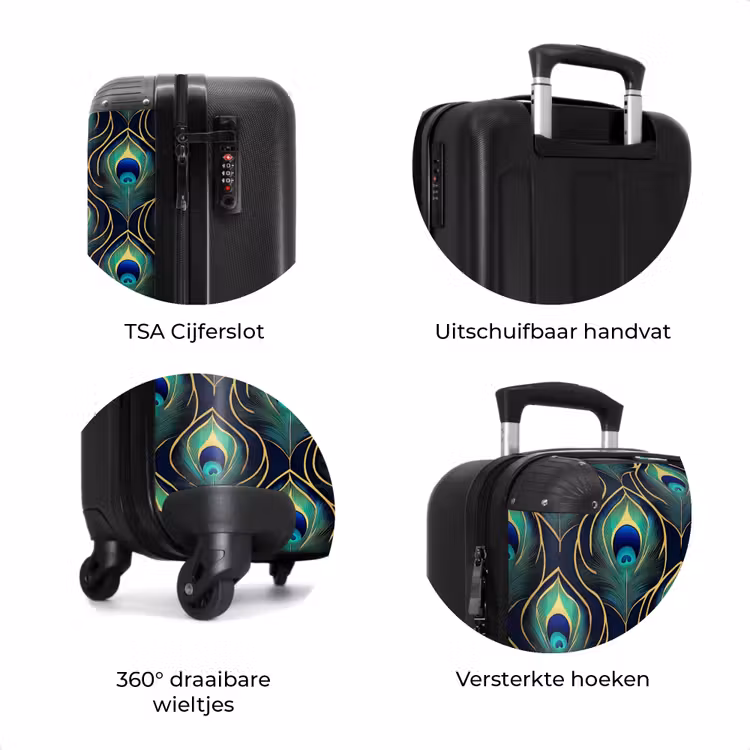 Koffer - Pauw - Veren - Groen — 7