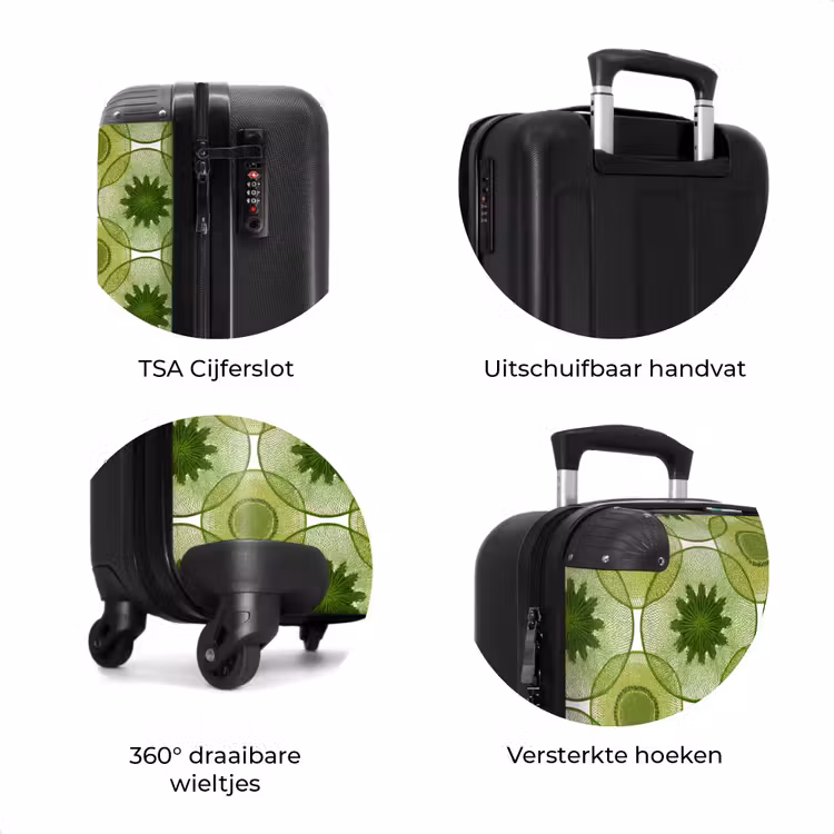 Koffer - Cirkels - Patroon - Groen — 7
