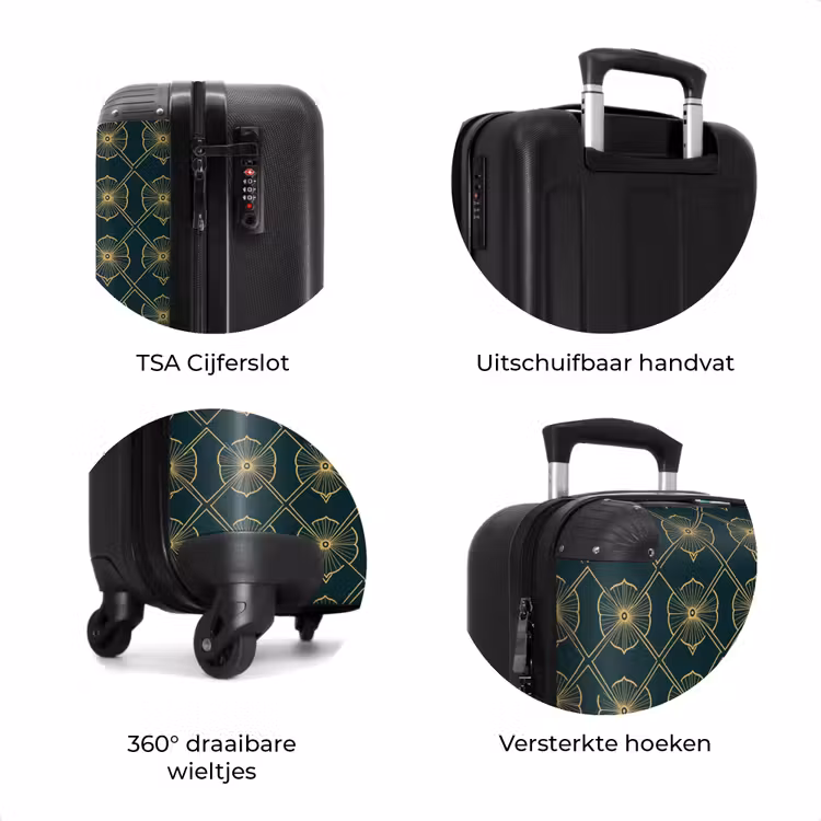 Koffer - Geometrisch - Elegant - Groen — 7