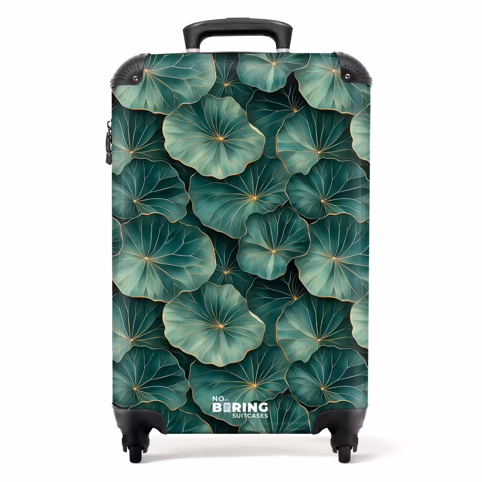 Koffer - Patroon - Bladeren - Groen — 1