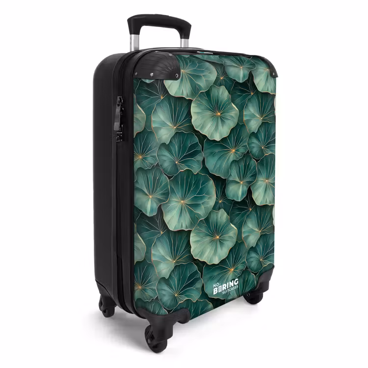 Koffer - Patroon - Bladeren - Groen — 2