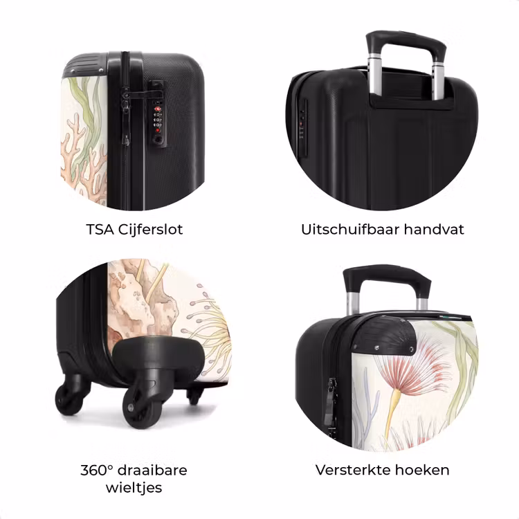 Koffer - Zeeleven - Koraal - Onderwater - Illustratie - Kleurrijk — 7