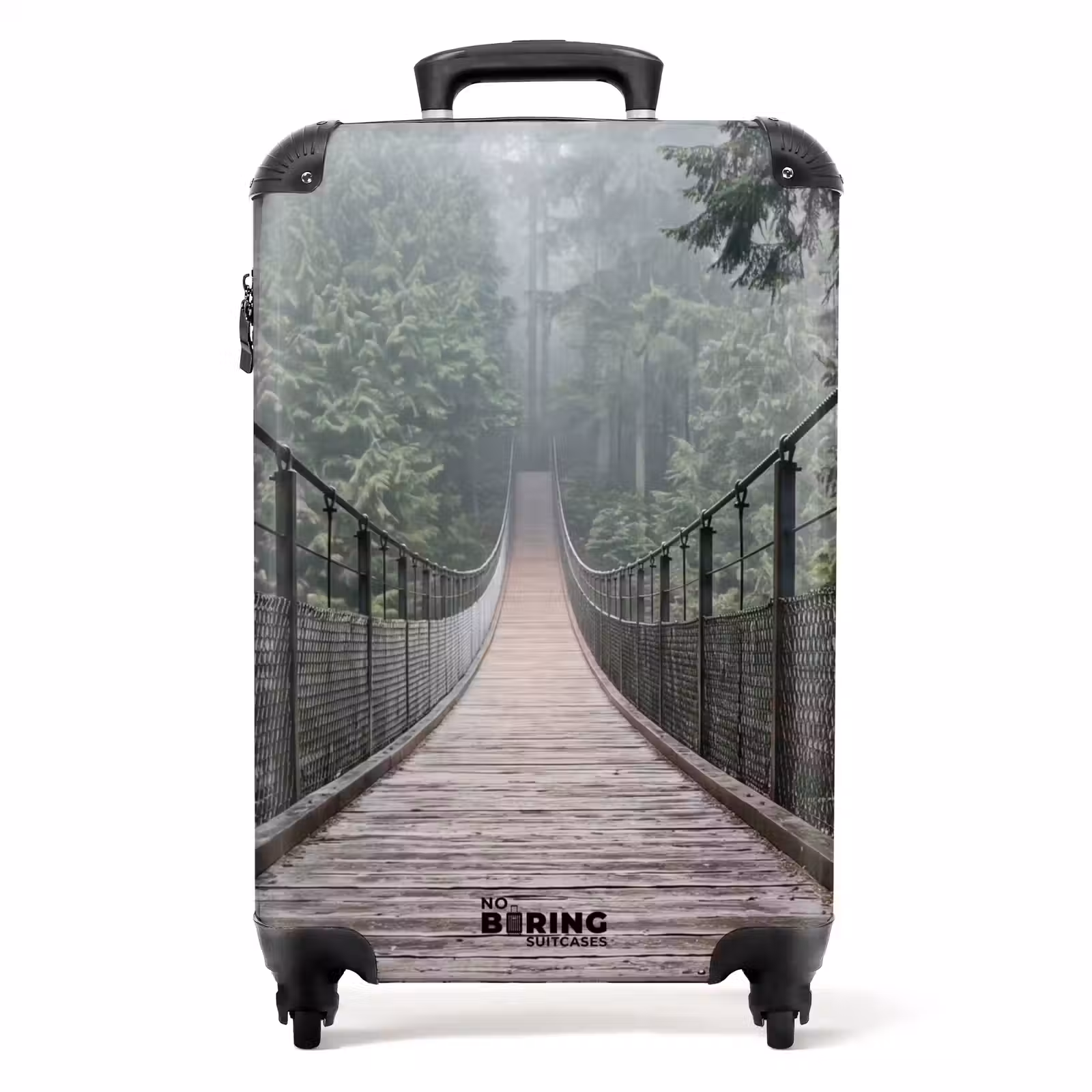 Koffer - Brug - Bos - Mist - Natuur — 1