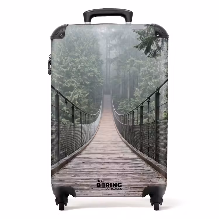Koffer - Brug - Bos - Mist - Natuur — 1