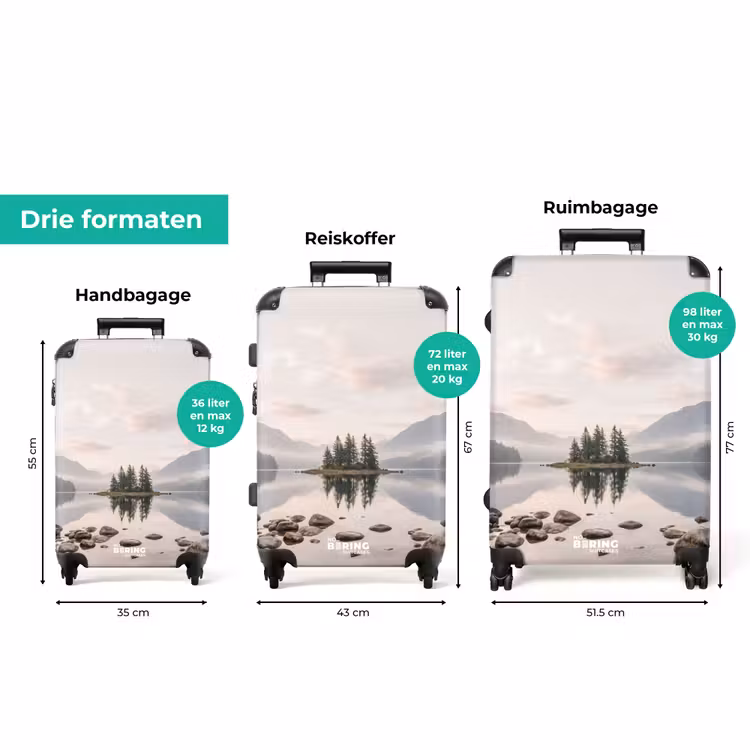 Koffer - Meer - Bergen - Landschap - Groen — 8