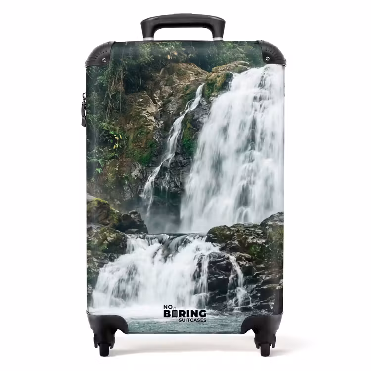 Koffer - Waterval - Bos - Natuur - Groen — 1