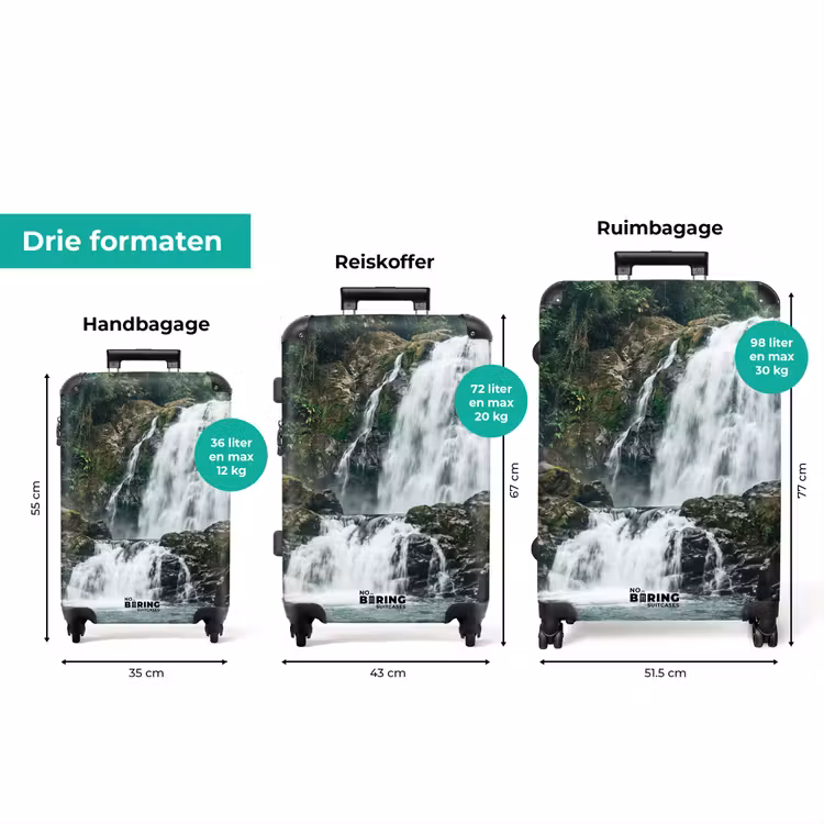 Koffer - Waterval - Bos - Natuur - Groen — 8