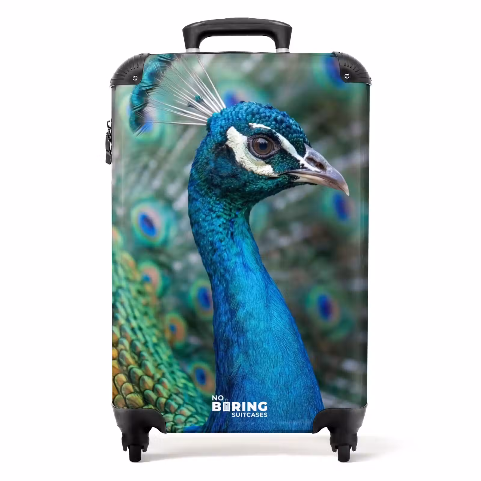Koffer - Pauw - Veren - Blauw — 1