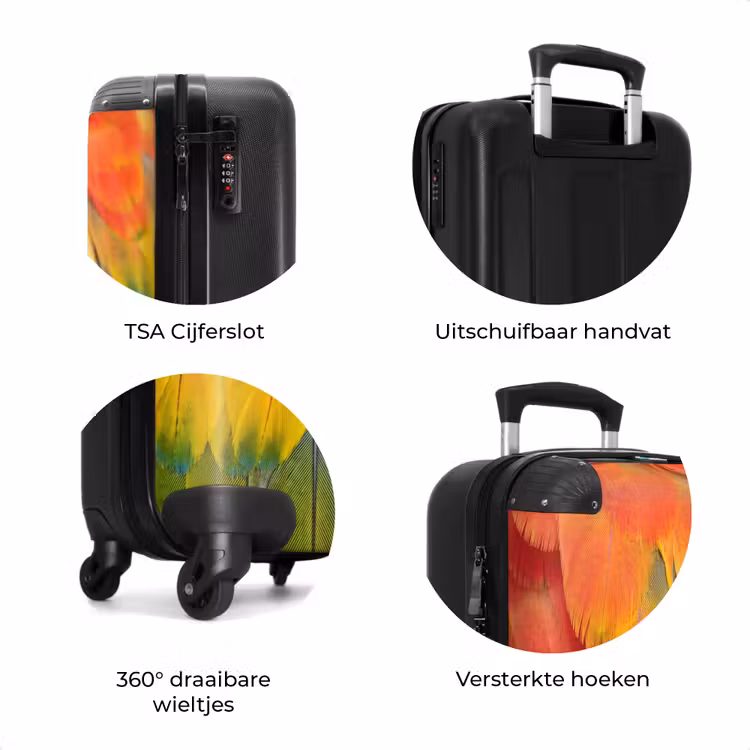 Koffer - Veren - Ara - Kleurrijk — 7