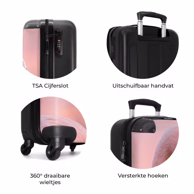 Koffer - Flamingo - Portret - Roze — 7