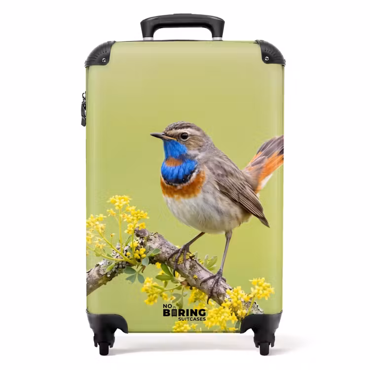 Koffer - Vogel - Tak - Natuur - Kleurrijk — 1