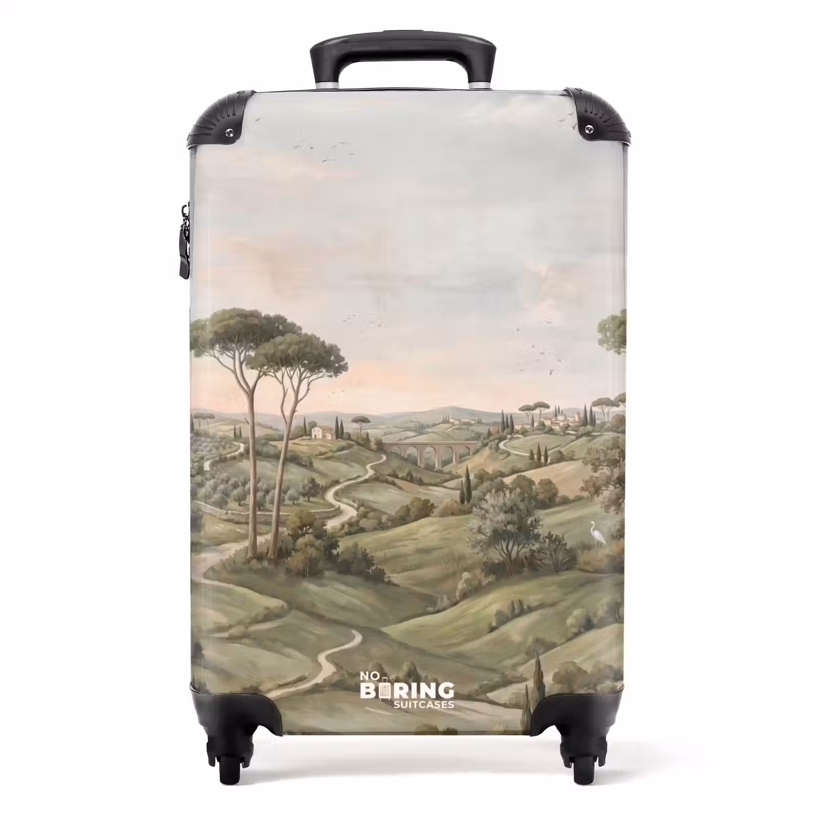 Koffer - Landschap - Heuvels - Zandpad - Groen — 1