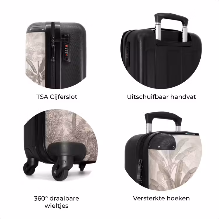 Koffer - Jungle - Banenboom - Kolibrie - Beige — 7