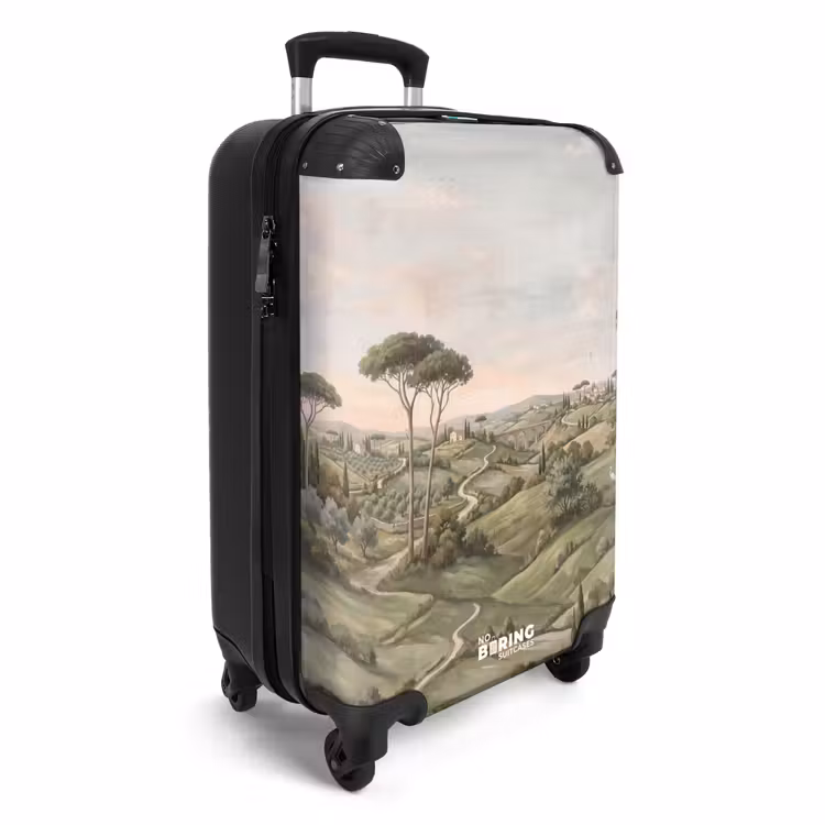 Koffer - Landschap - Heuvels - Zandpad - Groen — 2