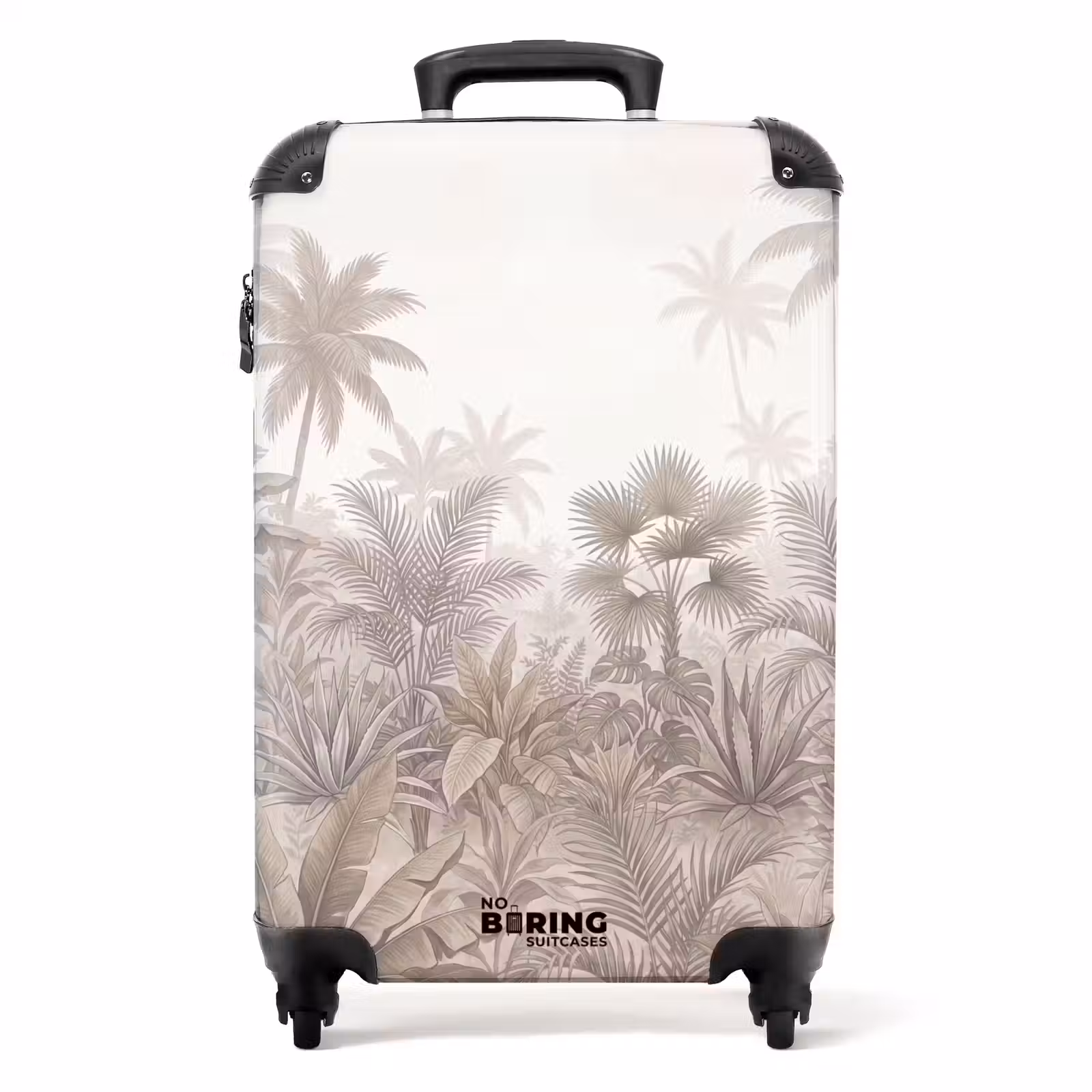 Koffer - Jungle - Tropisch - Natuur -Vintage - Beige — 1