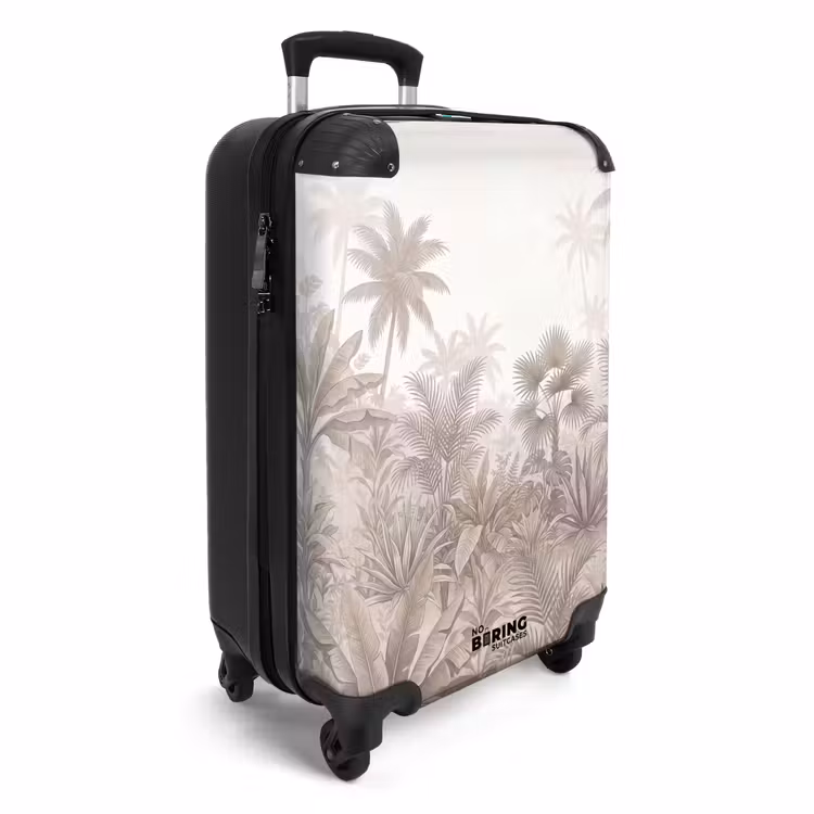 Koffer - Jungle - Tropisch - Natuur -Vintage - Beige — 2