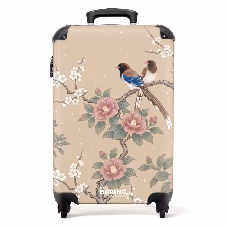 Koffer - Bloemen - Vogels - Bloemen — 1