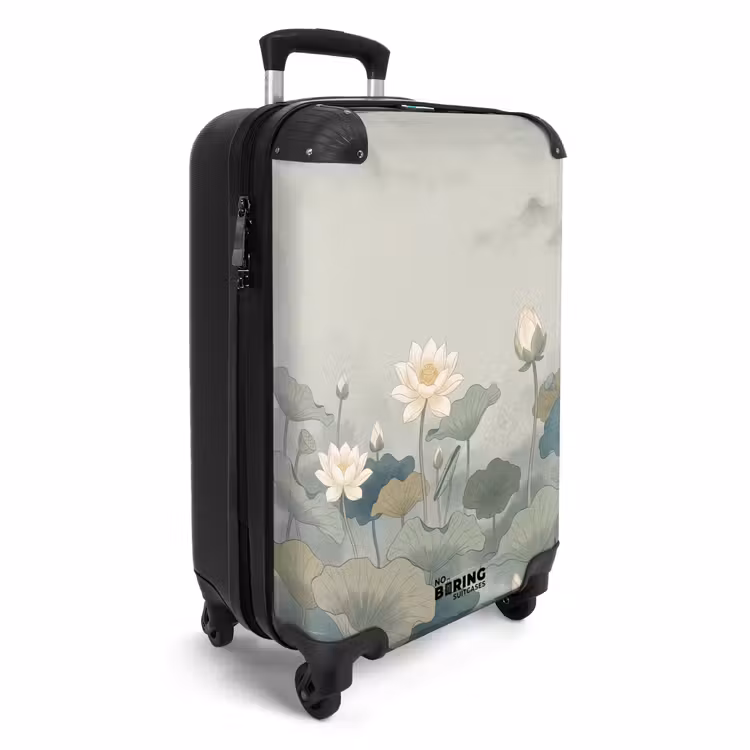 Koffer - Lotus - Bloemen - Groen — 2