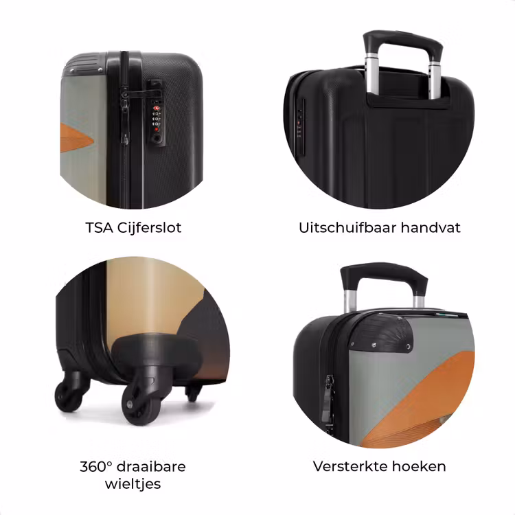 Koffer - Minimalistisch - Silhouet - Oranje — 7
