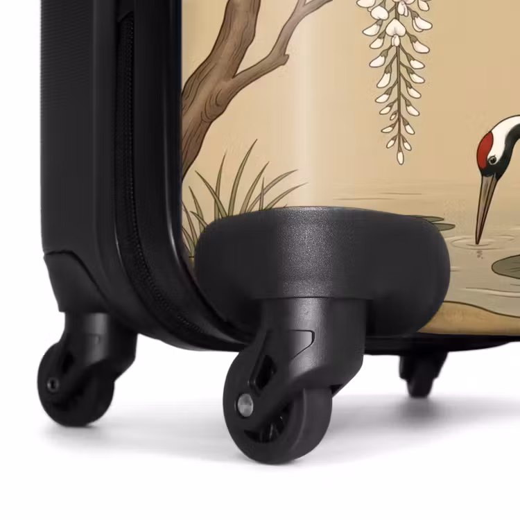 Koffer - Kraanvogels - Water - Beige — 6