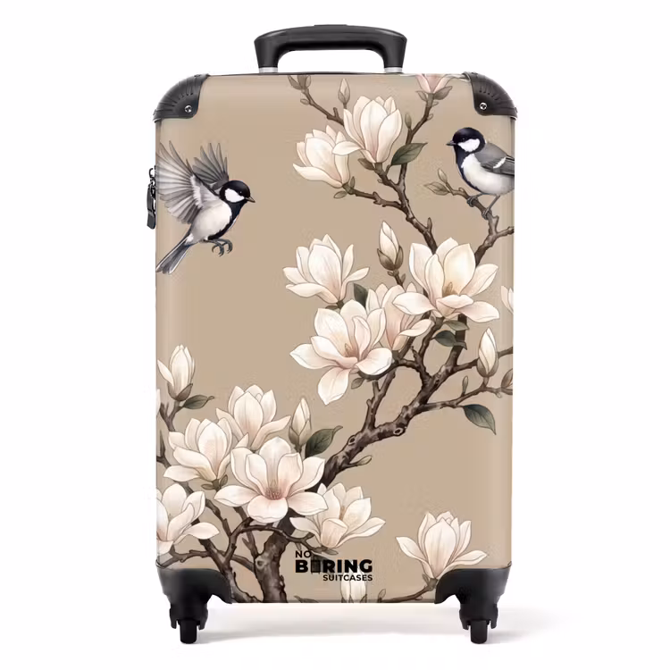 Koffer - Oosters - Vogels - Beige — 1