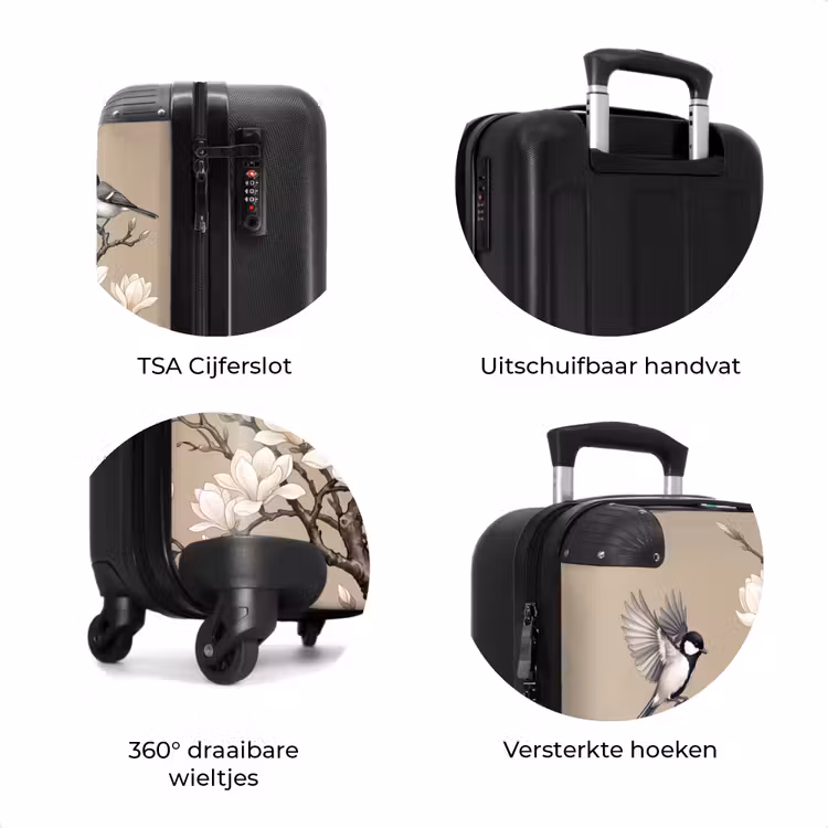 Koffer - Oosters - Vogels - Beige — 7