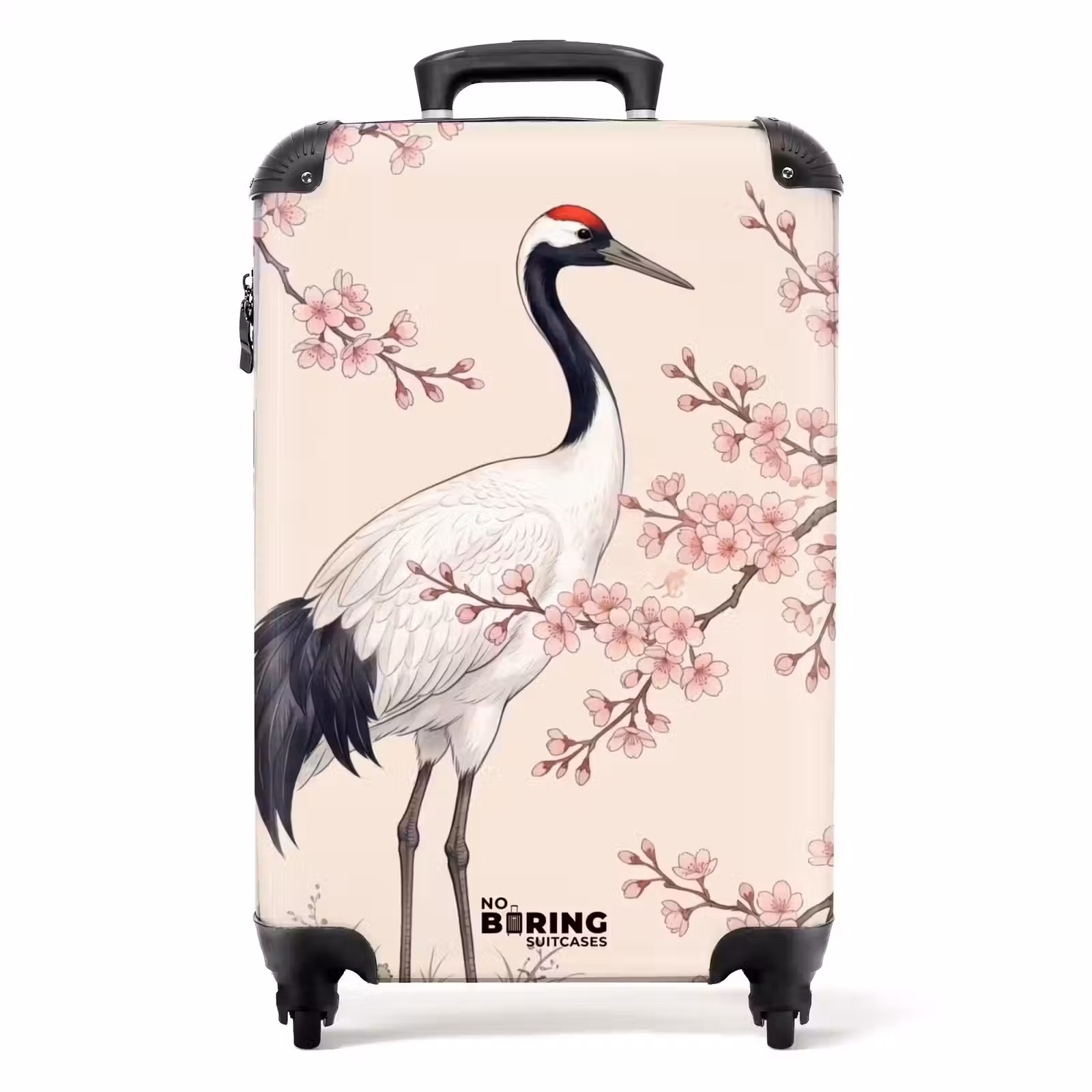 Koffer - Aziatisch - Kraanvogel - Beige — 1