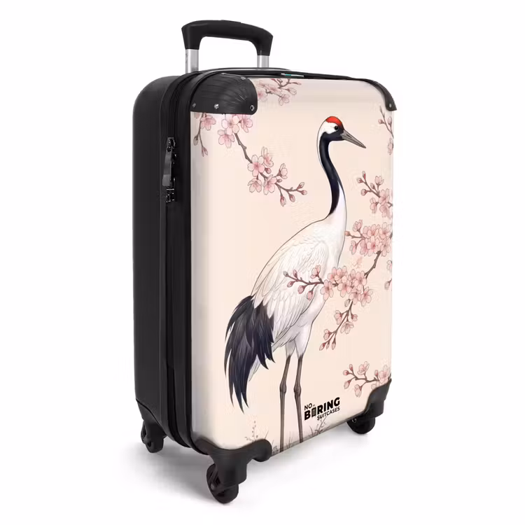 Koffer - Aziatisch - Kraanvogel - Beige — 2