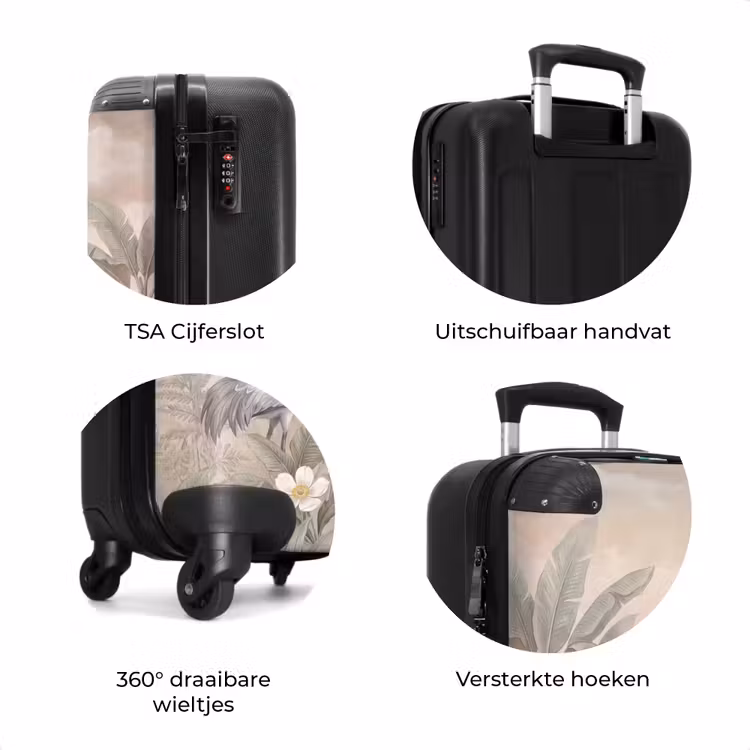 Koffer - Kraanvogels - Natuur - Roze — 7