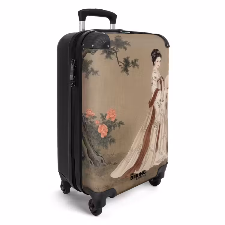 Koffer - Vrouw - Azië - Kunst - Beige — 2