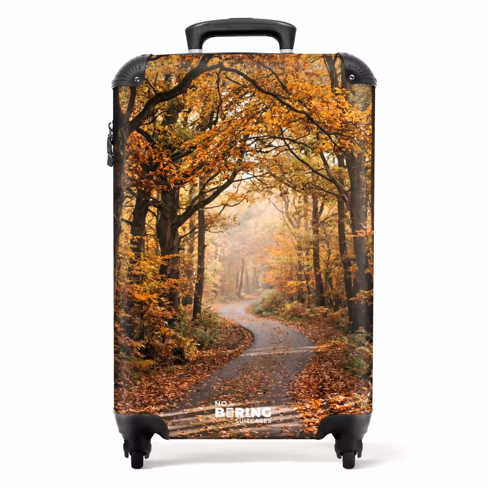 Koffer - Bospad - Herfstbos - Bladeren - Oranje - Nostalgisch — 1