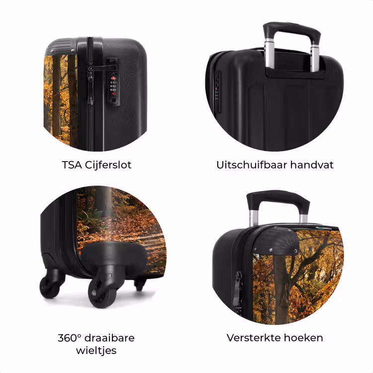 Koffer - Bospad - Herfstbos - Bladeren - Oranje - Nostalgisch — 7