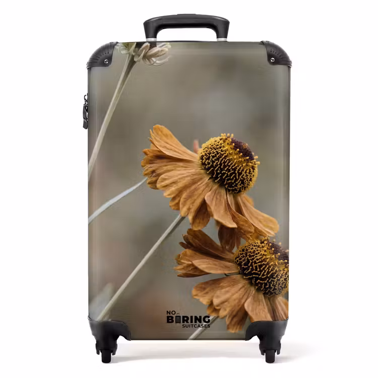 Koffer - Droogbloemen - Geel - Warm — 1