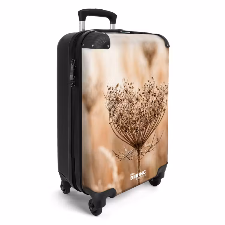 Koffer - Schermbloem - Droogbloem - Winter - Beige - Minimalistisch — 2