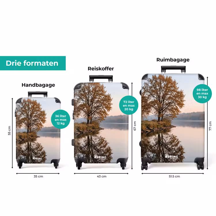 Koffer - Bomen - Reflectie - Water - Zonsopgang - Serene — 8