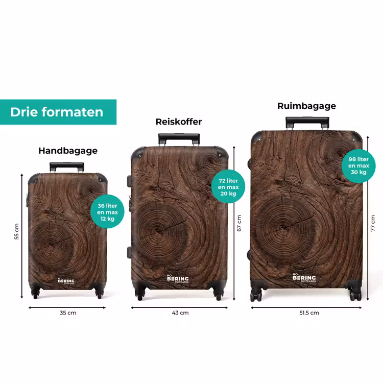 Koffer - Houtnerf - Textuur - Patroon - Bruin - Rustiek — 8