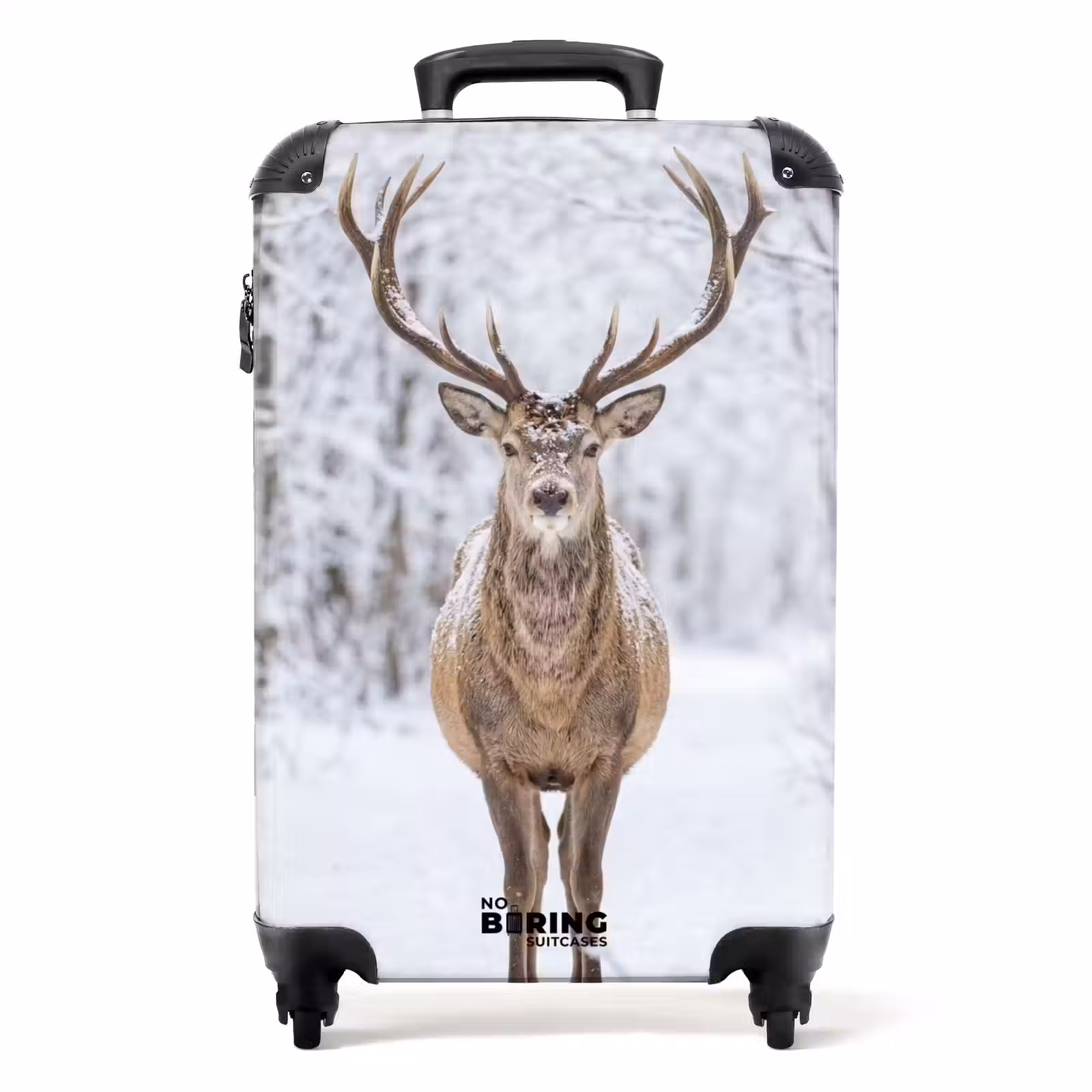 Koffer - Hert - Winter - Bos - Natuur - Wit — 1